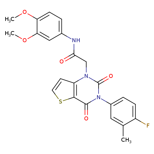 N-(3,4-dimethoxyphenyl)-2-[3-(4-fluoro-3-methylphenyl)-2,4-dioxo-1H,2H,3H,4H-thieno[3,2-d]pyrimidin-1-yl]acetamide