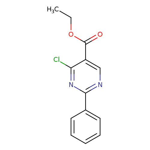 5-Pyrimidinecarboxylic acid, 4-chloro-2-phenyl-, ethyl ester