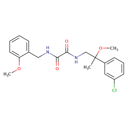 N-[2-(3-chlorophenyl)-2-methoxypropyl]-N'-[(2-methoxyphenyl)methyl]ethanediamide