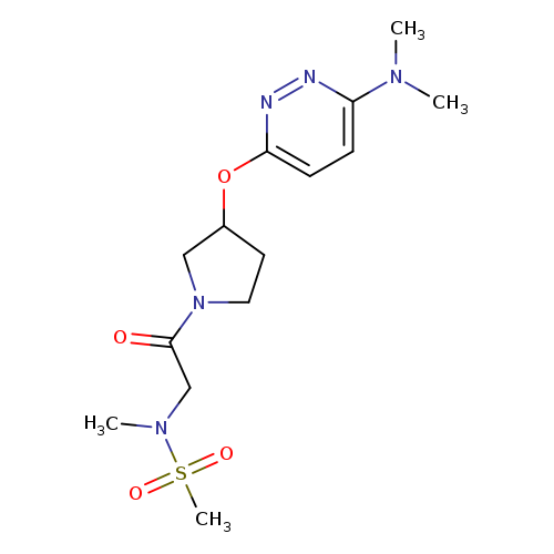 N-[2-(3-{[6-(dimethylamino)pyridazin-3-yl]oxy}pyrrolidin-1-yl)-2-oxoethyl]-N-methylmethanesulfonamide