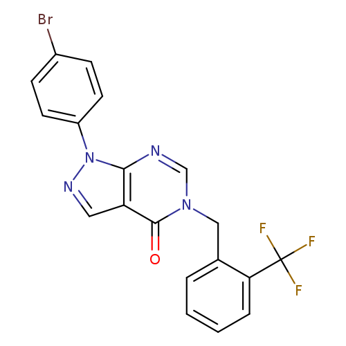 1-(4-bromophenyl)-5-{[2-(trifluoromethyl)phenyl]methyl}-1H,4H,5H-pyrazolo[3,4-d]pyrimidin-4-one