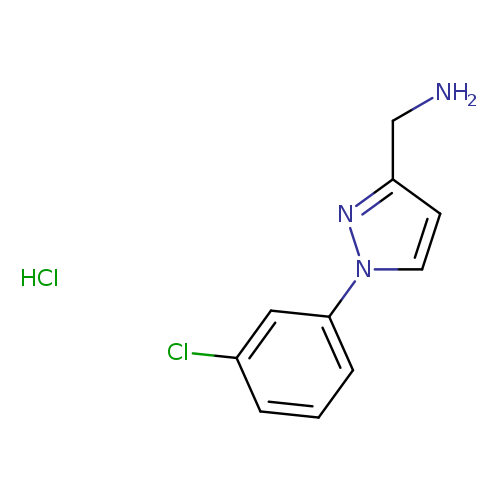[1-(3-chlorophenyl)-1H-pyrazol-3-yl]methanaminehydrochloride