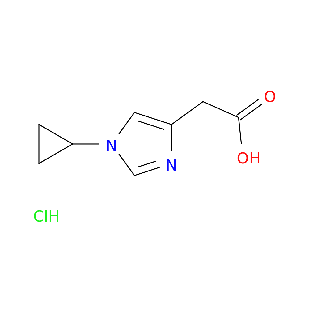 2-(1-cyclopropyl-1H-imidazol-4-yl)acetic acid hydrochloride