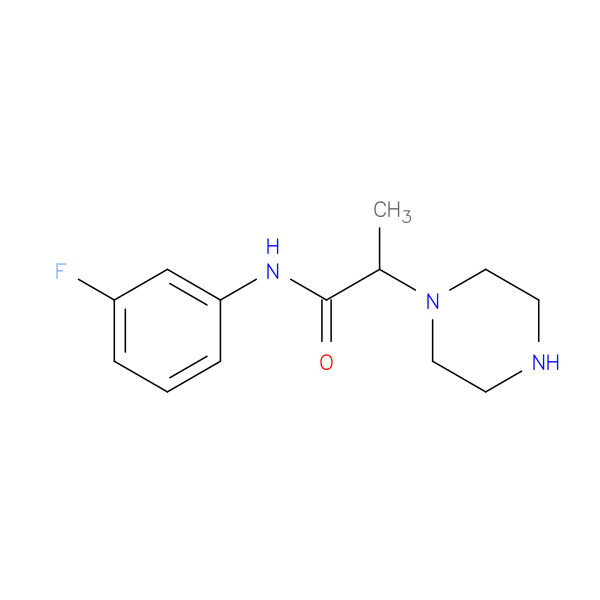 N-(3-fluorophenyl)-2-(piperazin-1-yl)propanamide