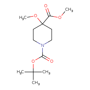 1,4-Piperidinedicarboxylic acid, 4-Methoxy-, 1-(1,1-diMethylethyl) 4-Methyl ester
