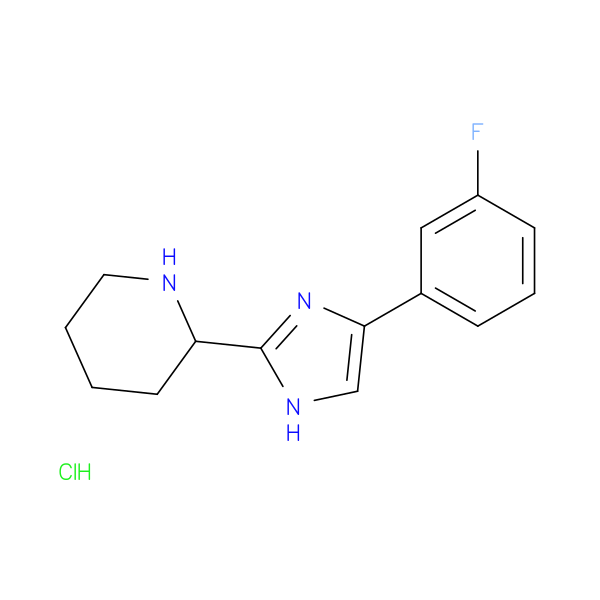 2-[4-(3-fluorophenyl)-1H-imidazol-2-yl]piperidine hydrochloride