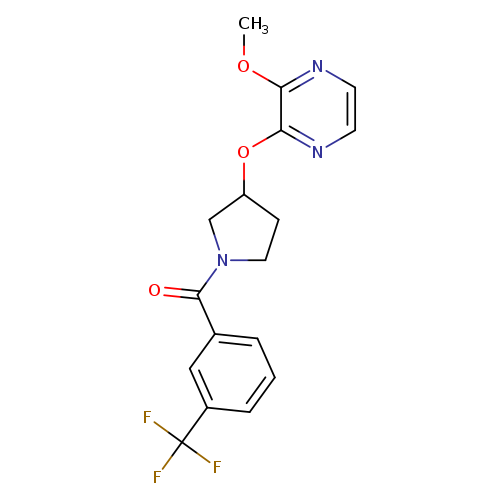 2-methoxy-3-({1-[3-(trifluoromethyl)benzoyl]pyrrolidin-3-yl}oxy)pyrazine