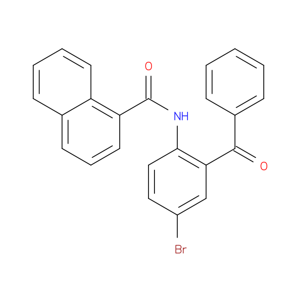 N-(2-benzoyl-4-bromophenyl)naphthalene-1-carboxamide