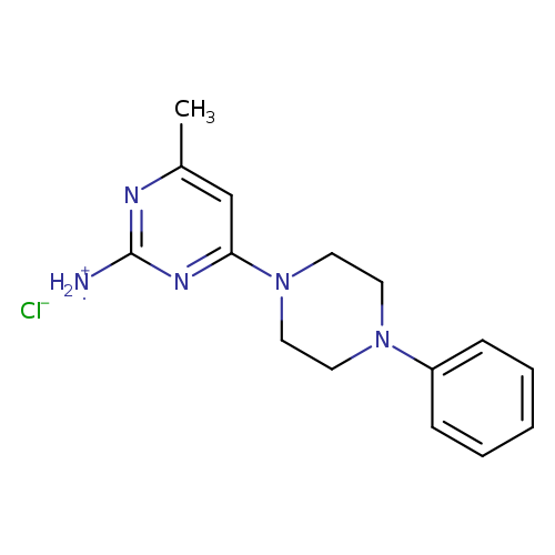 4-methyl-6-(4-phenylpiperazin-1-yl)pyrimidin-2-amine hydrochloride