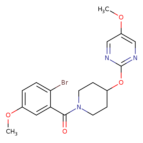 2-{[1-(2-bromo-5-methoxybenzoyl)piperidin-4-yl]oxy}-5-methoxypyrimidine