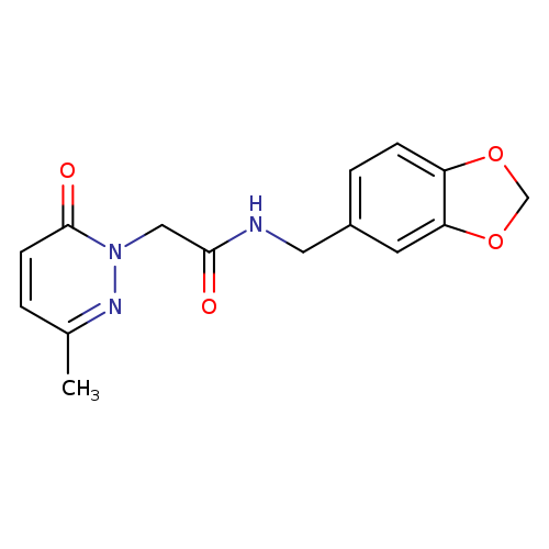 N-[(2H-1,3-benzodioxol-5-yl)methyl]-2-(3-methyl-6-oxo-1,6-dihydropyridazin-1-yl)acetamide