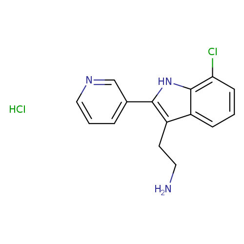2-[7-chloro-2-(pyridin-3-yl)-1H-indol-3-yl]ethan-1-amine hydrochloride