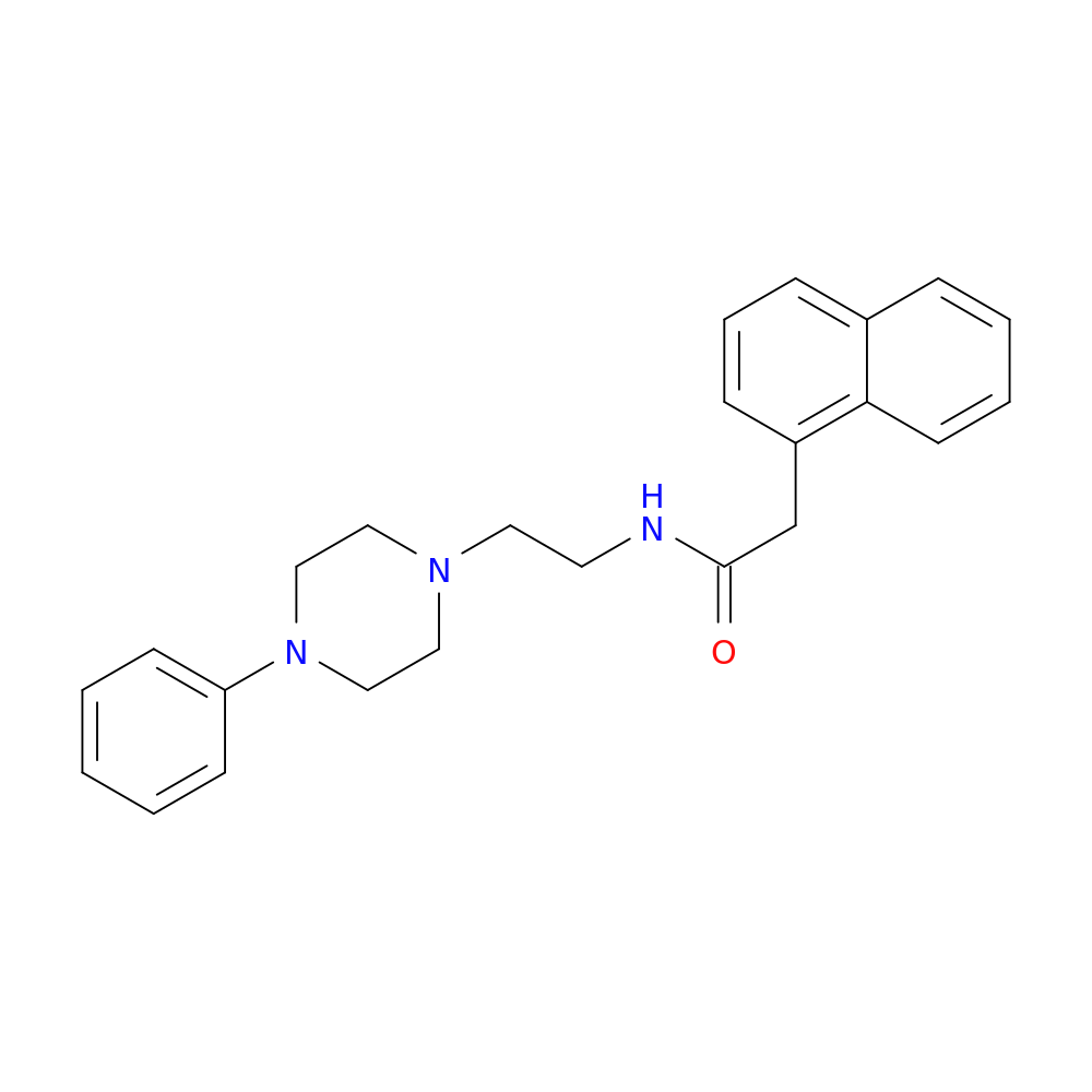 2-(naphthalen-1-yl)-N-[2-(4-phenylpiperazin-1-yl)ethyl]acetamide