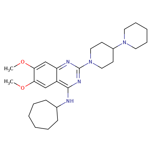 2-[1,4'-Bipiperidin]-1'-yl-N-cycloheptyl-6,7-dimethoxy-4-quinazolinaminedihydrochloride