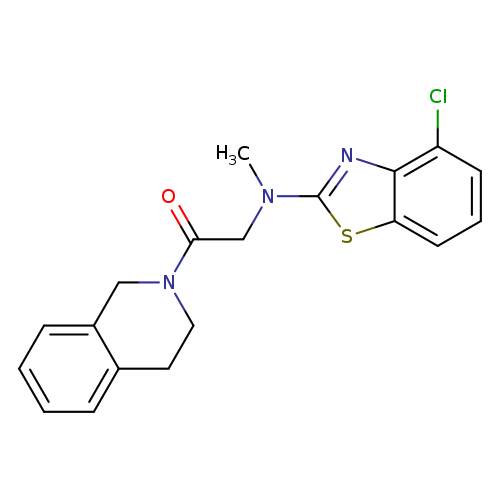 2-[(4-chloro-1,3-benzothiazol-2-yl)(methyl)amino]-1-(1,2,3,4-tetrahydroisoquinolin-2-yl)ethan-1-one