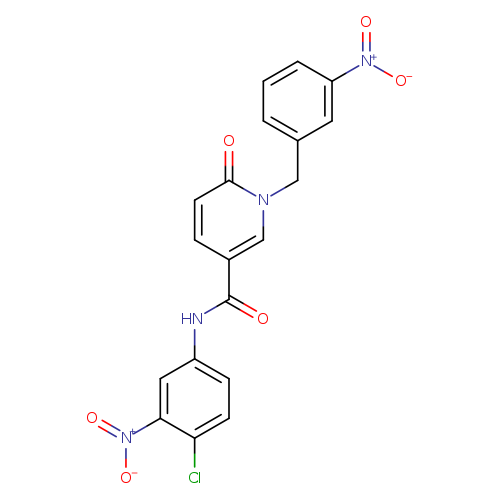 N-(4-chloro-3-nitrophenyl)-1-[(3-nitrophenyl)methyl]-6-oxo-1,6-dihydropyridine-3-carboxamide