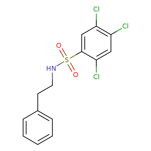 2,4,5-trichloro-N-(2-phenylethyl)benzene-1-sulfonamide
