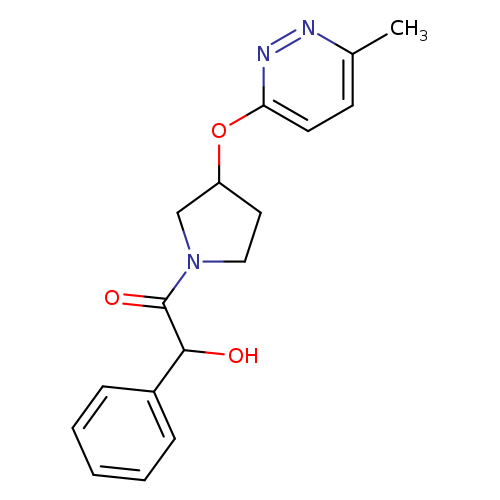2-hydroxy-1-{3-[(6-methylpyridazin-3-yl)oxy]pyrrolidin-1-yl}-2-phenylethan-1-one