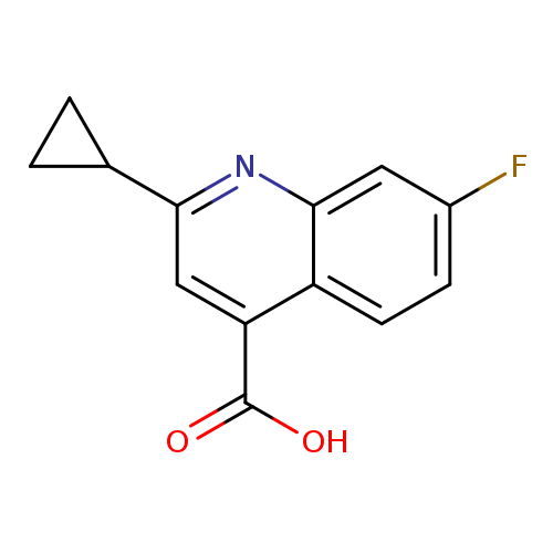 2-cyclopropyl-7-fluoroquinoline-4-carboxylic acid