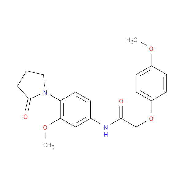 N-[3-methoxy-4-(2-oxopyrrolidin-1-yl)phenyl]-2-(4-methoxyphenoxy)acetamide