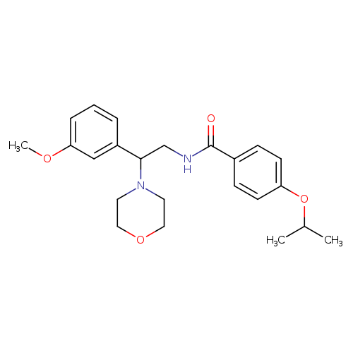 N-[2-(3-methoxyphenyl)-2-(morpholin-4-yl)ethyl]-4-(propan-2-yloxy)benzamide