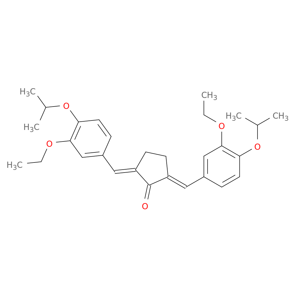 2,5-bis(3-ethoxy-4-isopropoxybenzylidene)cyclopentanone