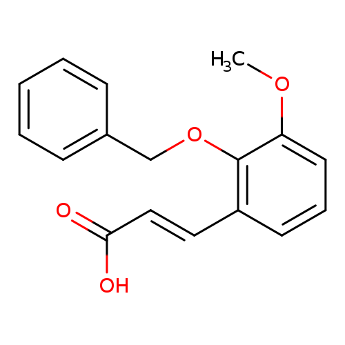 (E)-3-(2-(benzyloxy)-3-
-methoxyphenyl)acrylic acid