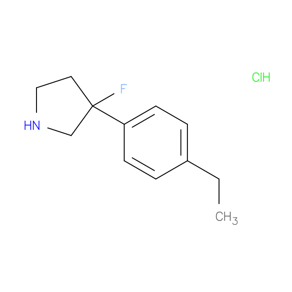 3-(4-ethylphenyl)-3-fluoropyrrolidine hydrochloride