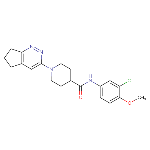 N-(3-chloro-4-methoxyphenyl)-1-{5H,6H,7H-cyclopenta[c]pyridazin-3-yl}piperidine-4-carboxamide