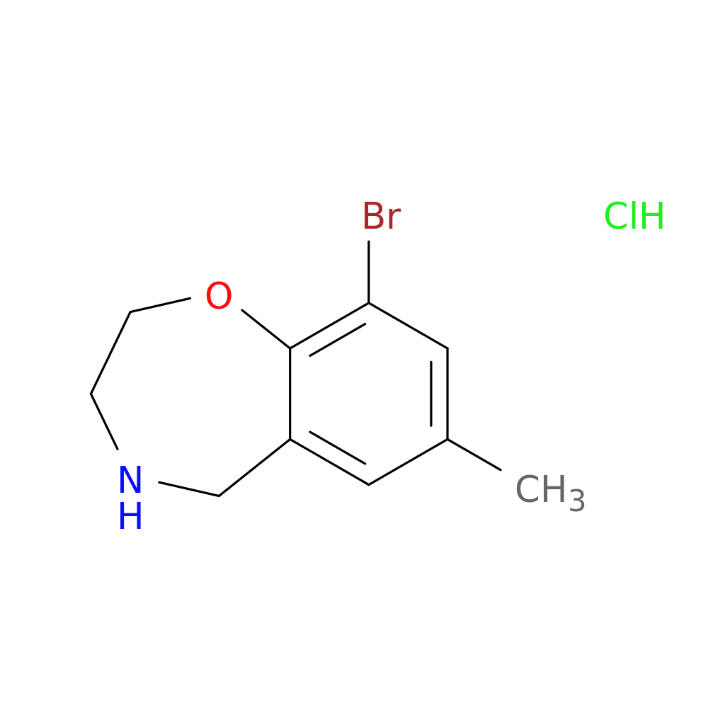 9-bromo-7-methyl-2,3,4,5-tetrahydro-1,4-benzoxazepine hydrochloride