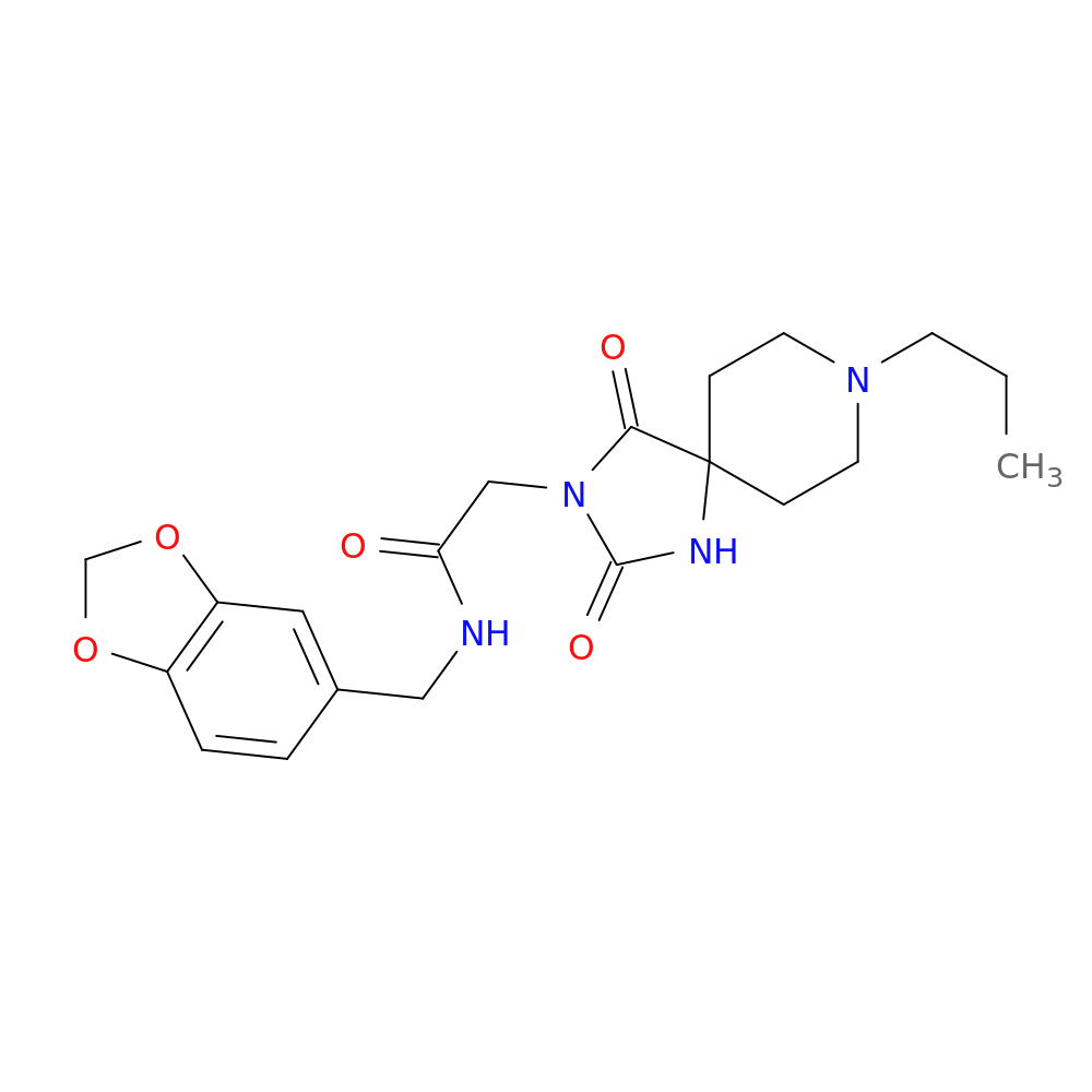 N-[(2H-1,3-benzodioxol-5-yl)methyl]-2-{2,4-dioxo-8-propyl-1,3,8-triazaspiro[4.5]decan-3-yl}acetamide