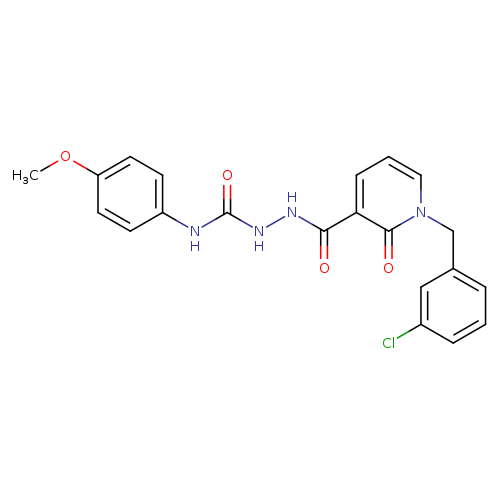 1-[(3-chlorophenyl)methyl]-N-{[(4-methoxyphenyl)carbamoyl]amino}-2-oxo-1,2-dihydropyridine-3-carboxamide