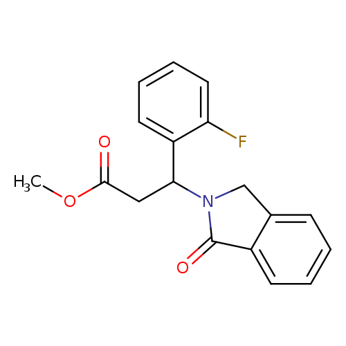methyl 3-(2-fluorophenyl)-3-(1-oxo-2,3-dihydro-1H-isoindol-2-yl)propanoate