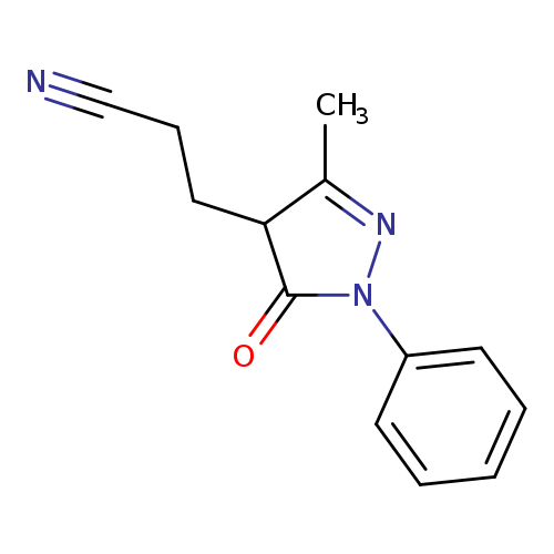 3-(3-Methyl-5-oxo-1-phenyl-4,5-dihydro-1h-pyrazol-4-yl)propanenitrile