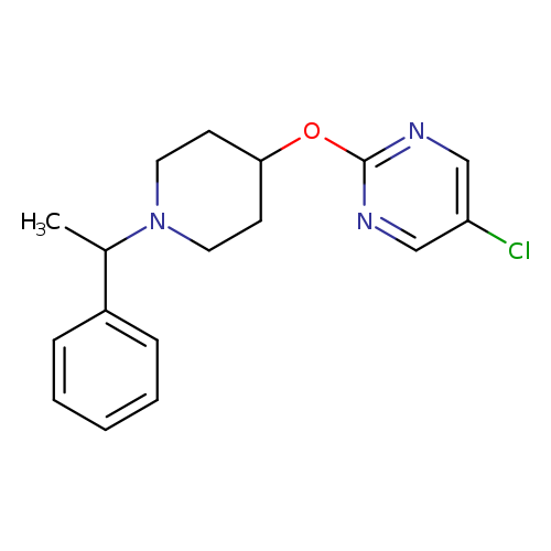 5-chloro-2-{[1-(1-phenylethyl)piperidin-4-yl]oxy}pyrimidine