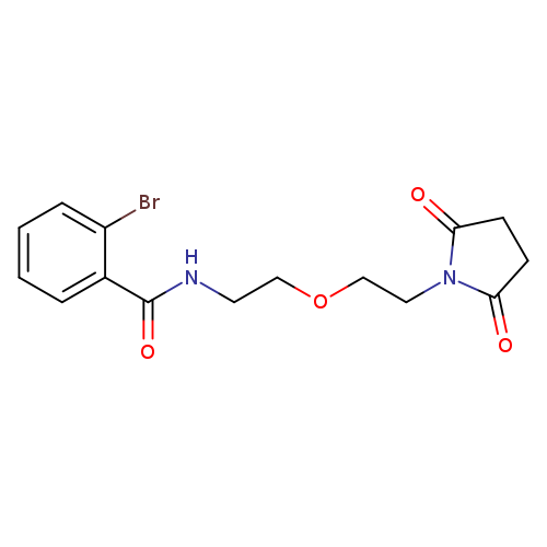 2-bromo-N-{2-[2-(2,5-dioxopyrrolidin-1-yl)ethoxy]ethyl}benzamide