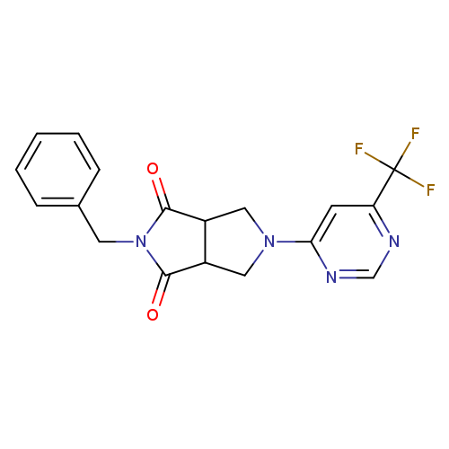 2-benzyl-5-[6-(trifluoromethyl)pyrimidin-4-yl]-octahydropyrrolo[3,4-c]pyrrole-1,3-dione