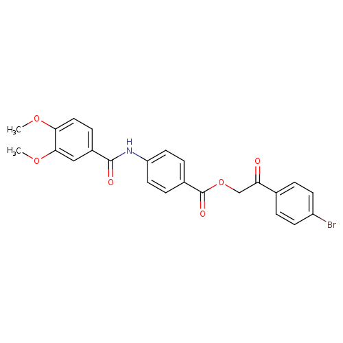 2-(4-bromophenyl)-2-oxoethyl 4-[(3,4-dimethoxybenzoyl)amino]benzoate