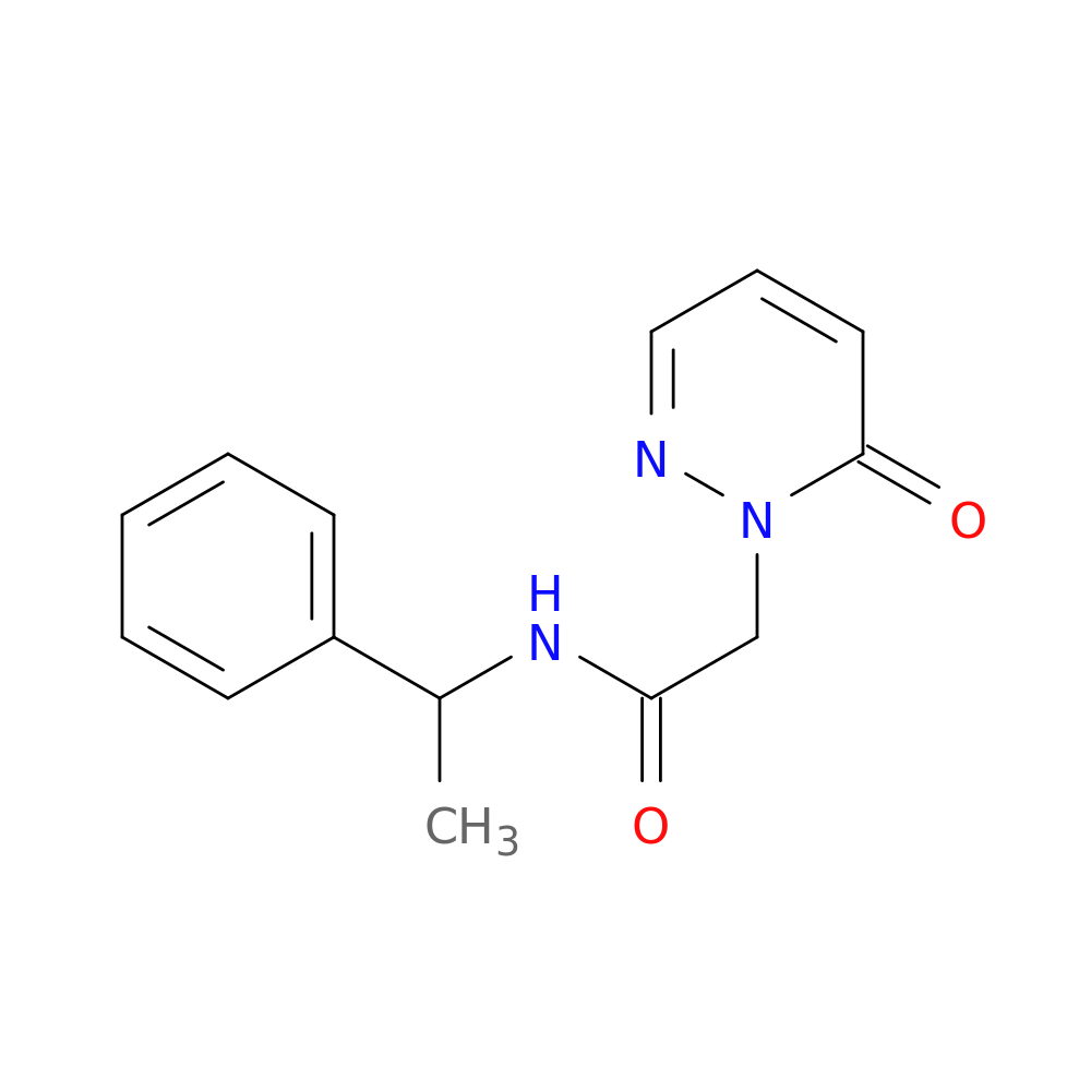2-(6-oxo-1,6-dihydropyridazin-1-yl)-N-(1-phenylethyl)acetamide