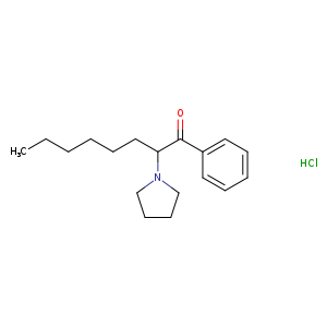 1-phenyl-2-(pyrrolidin-1-yl)octan-1-one,monohydrochloride