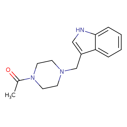 1-{4-[(1H-indol-3-yl)methyl]piperazin-1-yl}ethan-1-one