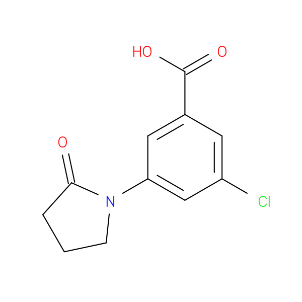 3-chloro-5-(2-oxopyrrolidin-1-yl)benzoic acid