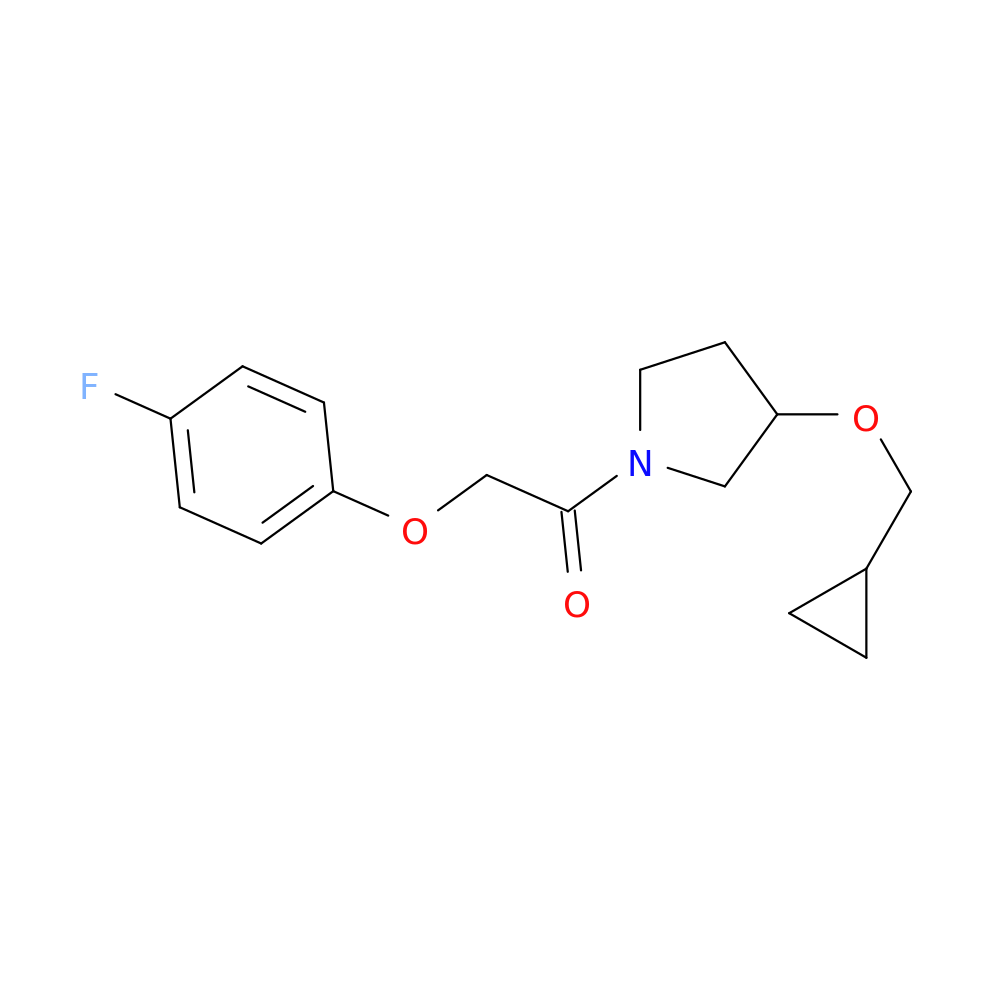 1-[3-(cyclopropylmethoxy)pyrrolidin-1-yl]-2-(4-fluorophenoxy)ethan-1-one