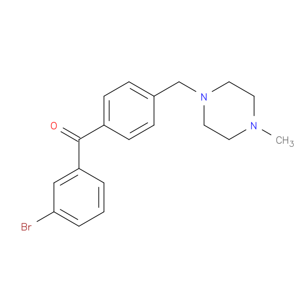 3-BROMO-4'-(4-METHYLPIPERAZIN-1-YLMETHYL)BENZOPHENONE