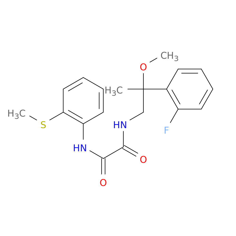 N-[2-(2-fluorophenyl)-2-methoxypropyl]-N'-[2-(methylsulfanyl)phenyl]ethanediamide