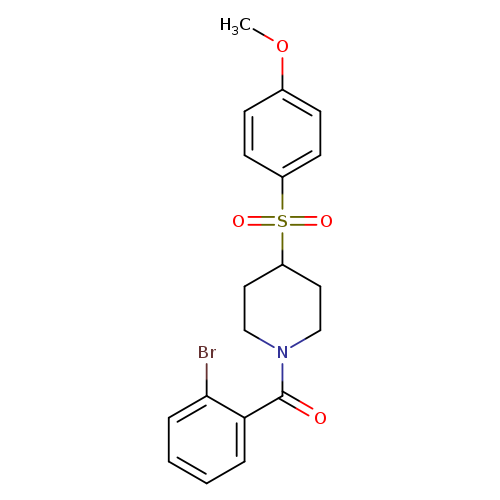 1-(2-bromobenzoyl)-4-(4-methoxybenzenesulfonyl)piperidine