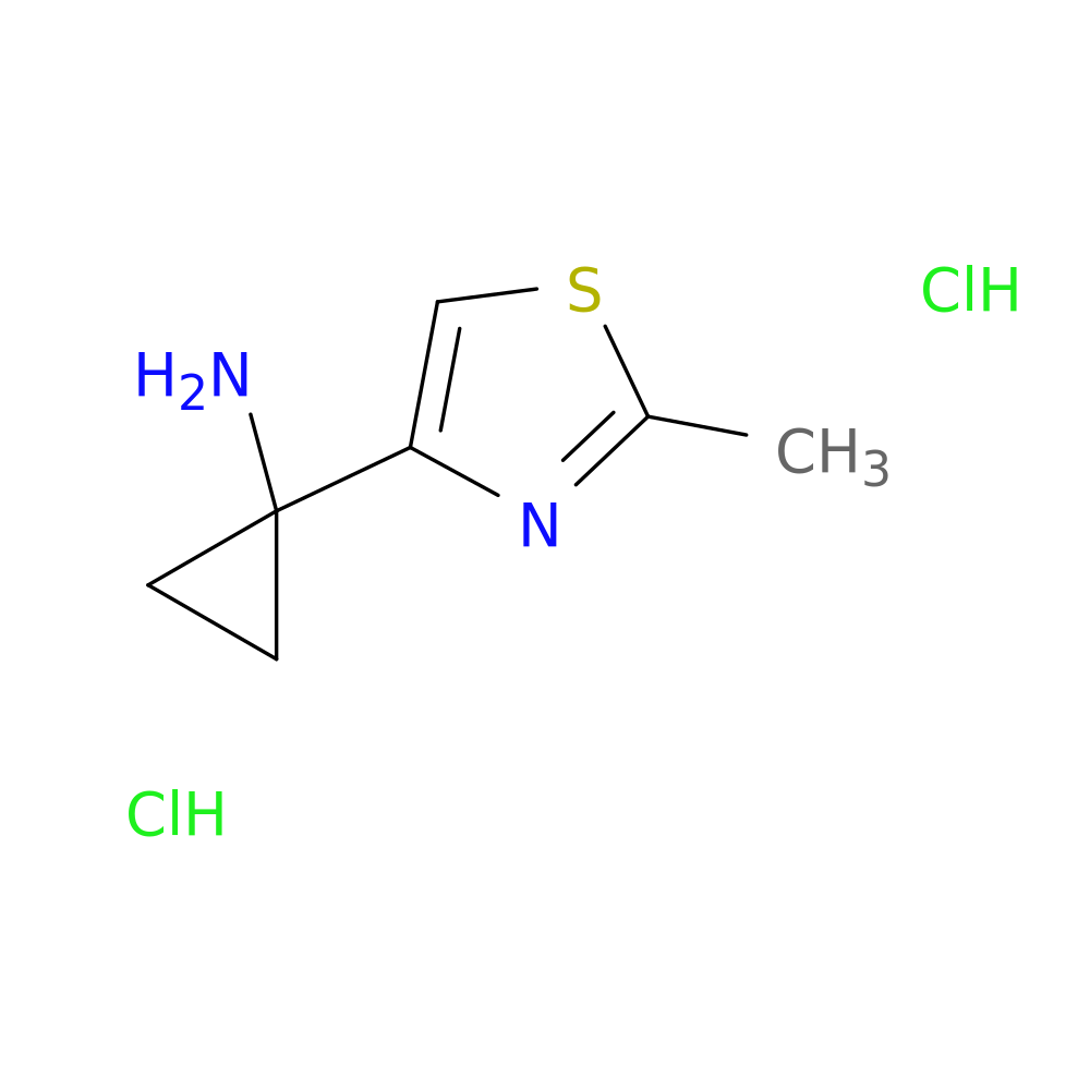 1-(2-methyl-1,3-thiazol-4-yl)cyclopropan-1-amine dihydrochloride