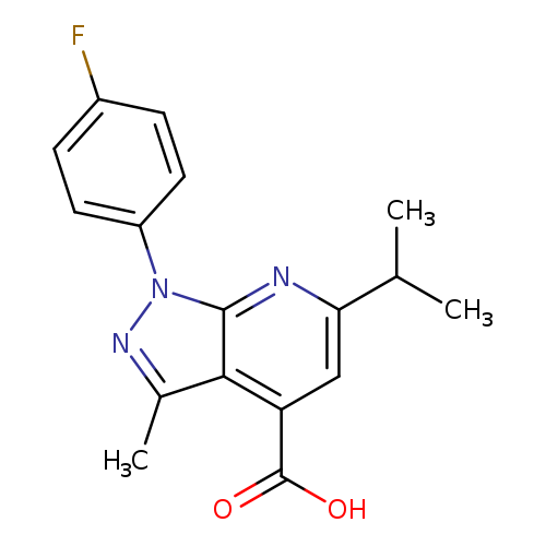 1-(4-Fluorophenyl)-6-isopropyl-3-methyl-1H-pyrazolo[3,4-b]pyridine-4-carboxylic acid