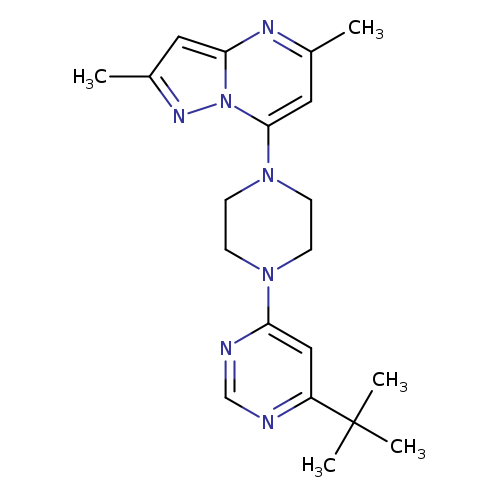 4-tert-butyl-6-(4-{2,5-dimethylpyrazolo[1,5-a]pyrimidin-7-yl}piperazin-1-yl)pyrimidine