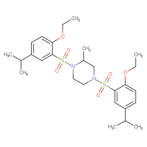 1,4-bis[2-ethoxy-5-(propan-2-yl)benzenesulfonyl]-2-methylpiperazine